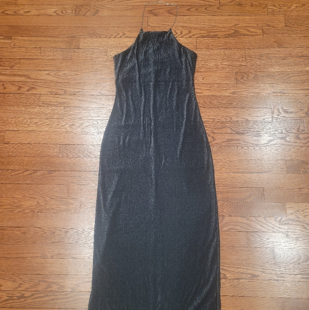 Y2K Accomplice metallic shimmer Slip dress Formal Size L